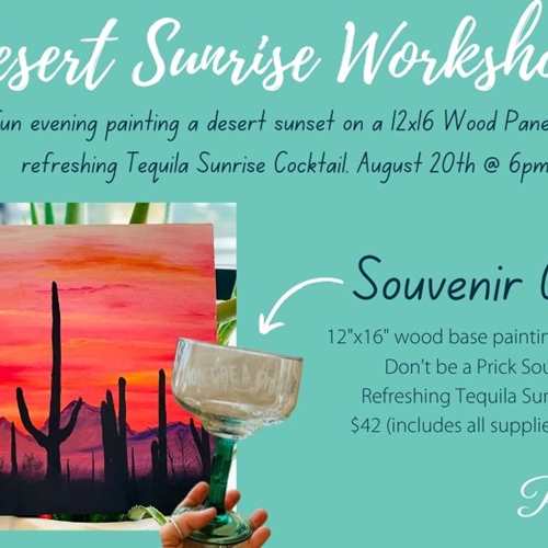 Desert Sunrise Paint Workshop