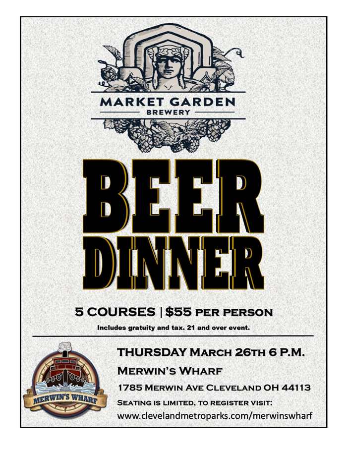 Postponed Merwin S Wharf Beer Dinner Featuring Market Garden